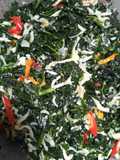 7. Oseng Daun Pepaya Jepang+Teri (hati2 bisa bikin nambah nasi)