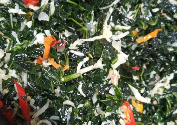 Cara Gampang Menyiapkan 7. Oseng Daun Pepaya Jepang+Teri (hati2 bisa bikin nambah nasi) Anti Gagal