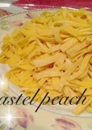 A picture of Homemade Pasta in a Bread Maker.