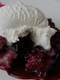 A picture of Blueberry Cobbler.