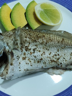 Una foto de Pescado asado