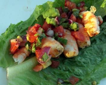 Easy Cooking Recipe Grilled Shrimp Lettuce Wraps Yummy