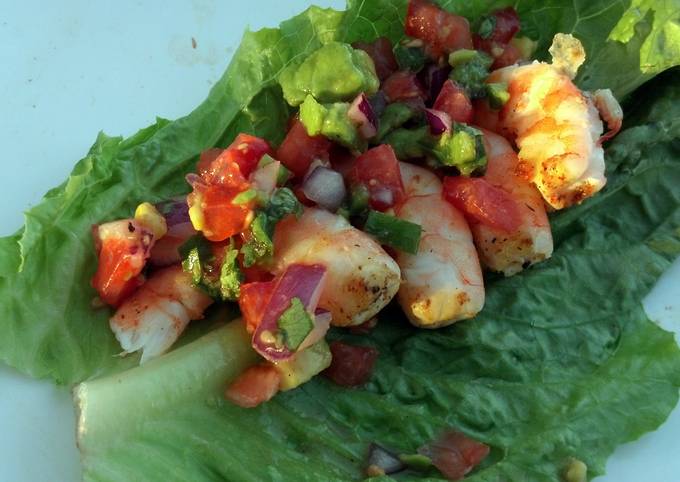 Grilled Shrimp Lettuce Wraps