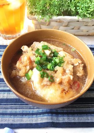 A picture of 10-Minute Spicy Daikon Grated Soup with Mochi (Ozoni).