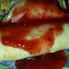 A picture of Gluten free Blintzes.