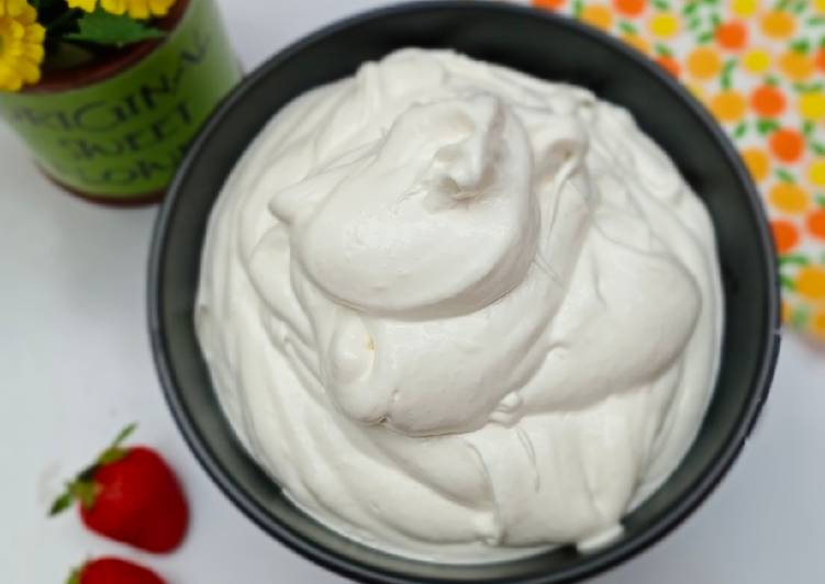 step by step Menyiapkan Whipped Cream Homemade Anti Gagal