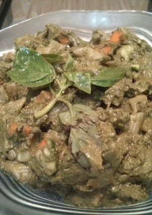 A picture of Pesto Sauce.