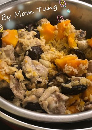南瓜雞肉燉飯 的食譜成品照片