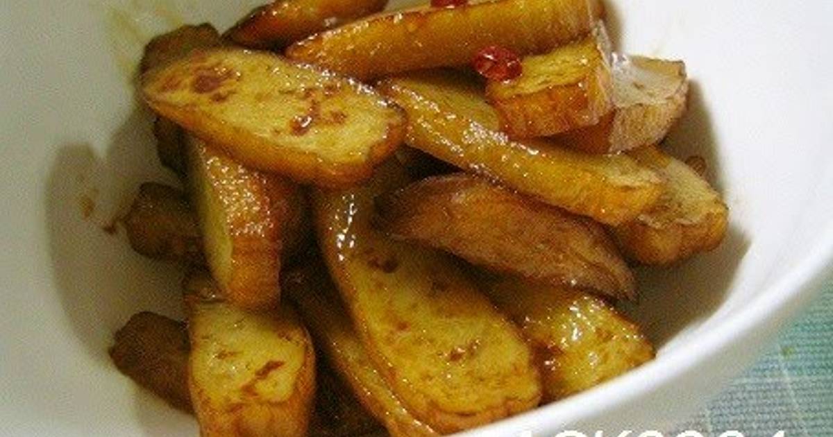 Quick and Easy StirFried and Simmered Satsumaage Recipe by cookpad