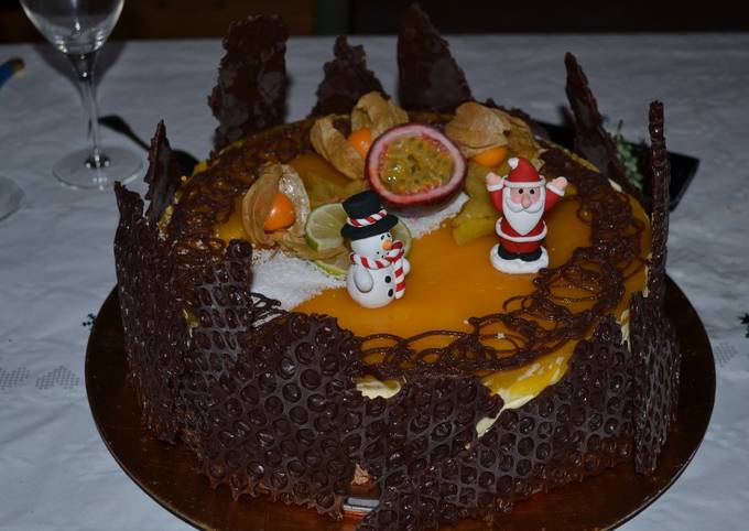 Bavarois Chocolat Mangue Passion De Les Petits Plats Du Prince Cookpad