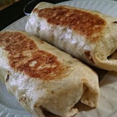 A picture of Grilled Breakfast Burritos.