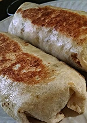 A picture of Grilled Breakfast Burritos.