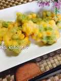 Corn and Edamame Fritters