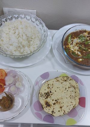 A picture of Rajma chawal.