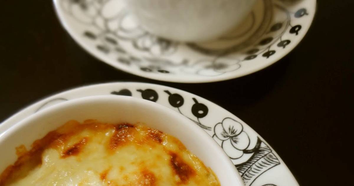 Taro Root Gratin with Sake Lees & Tofu White Sauce Recipe by cookpad