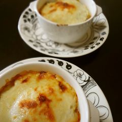 A picture of Taro Root Gratin with Sake Lees & Tofu White Sauce.