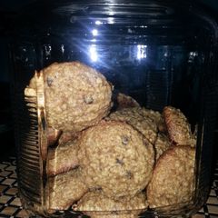 A picture of Cinnamon Chocolate chip Oatmeal Cookies.