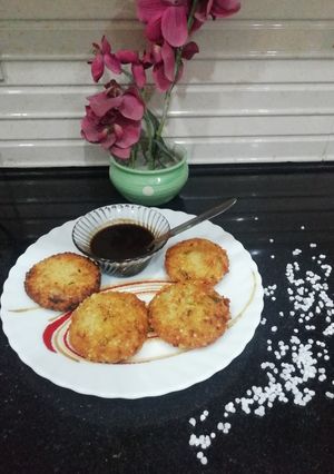 A picture of Sabudana Tikki.