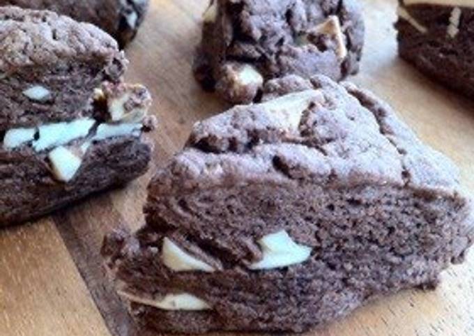 Recipe of Quick Cocoa and Chocolate Scones with Pancake Mix