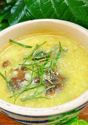 Hình của món Cháo nấm tràm.