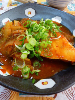 A picture of ✜ Simmered Amberjack Kimchi ✜.
