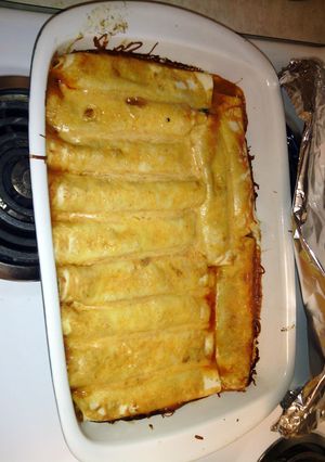 A picture of Ground Turkey Enchiladas.