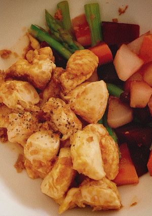 Hình của món 🍗Ức Gà Xào Sả Eat Clean.