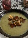Crema de Calabacín con Queso Roncari Blue