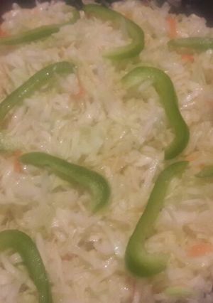 A picture of Uncooked cabbage salad.