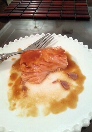 A picture of honey salmon.