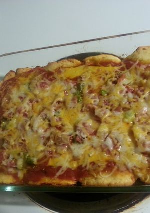 A picture of Quick and Easy Biscuit Pizza.