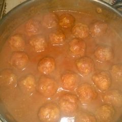 A picture of Mozzarella Stuffed Turkey Meatballs.