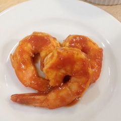 A picture of Seared Saffron Tomato Shrimp.