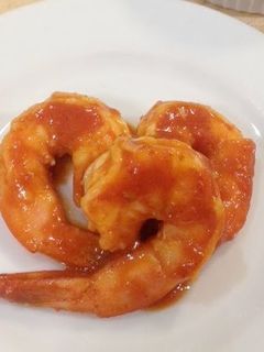 A picture of Seared Saffron Tomato Shrimp.