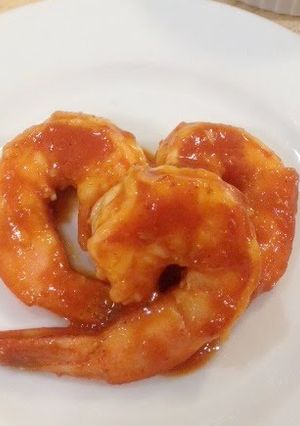 A picture of Seared Saffron Tomato Shrimp.