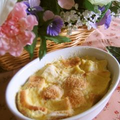 A picture of Microwave-Baked Bread Pudding.