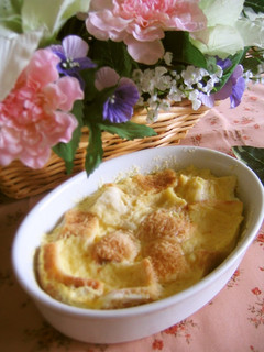 A picture of Microwave-Baked Bread Pudding.
