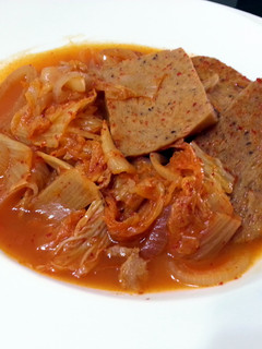 A picture of Spam With Kimchi.