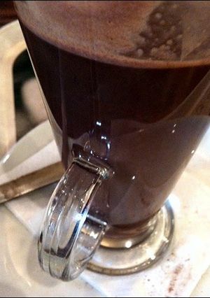 A picture of Mexican Hot Chocolate...microwave.