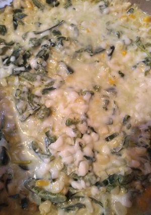 Una foto de Rajas con elote
