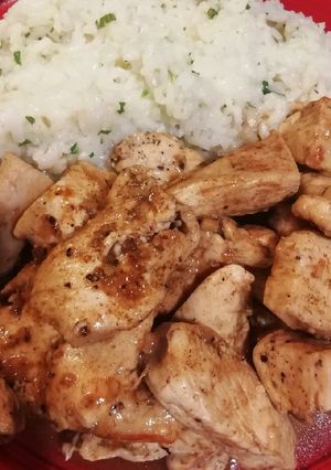 Una foto de Pollo con naranja y miel muy fácil! 😋