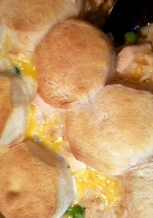A picture of Rae's Easy Chicken Veggie Rice Bake.