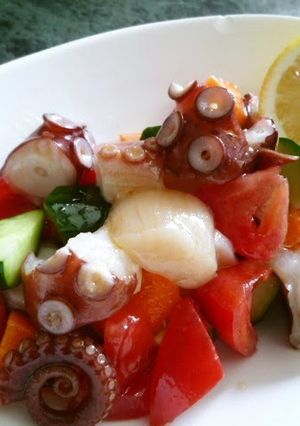 A picture of Naples-style Octopus Salad.
