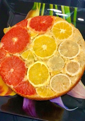 Une photo de Gâteau renversé aux agrumes