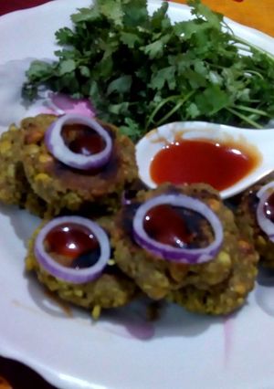 A picture of Jackfruit kabab.