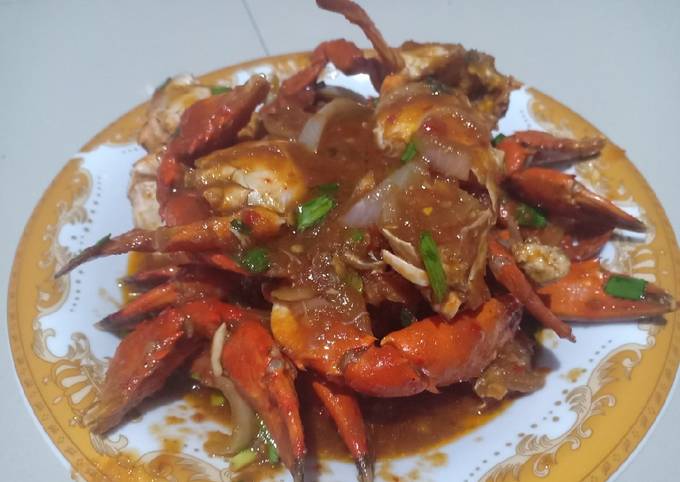 Kepiting saos tiram asam manis