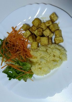 Foto de Tofu com mel e mostarda