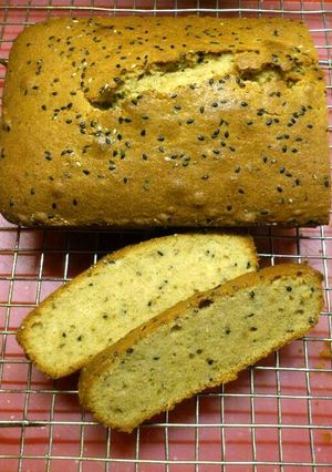 A picture of Sesame salty butter cake.
