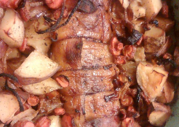 Bacon wrapped pork tenderloin