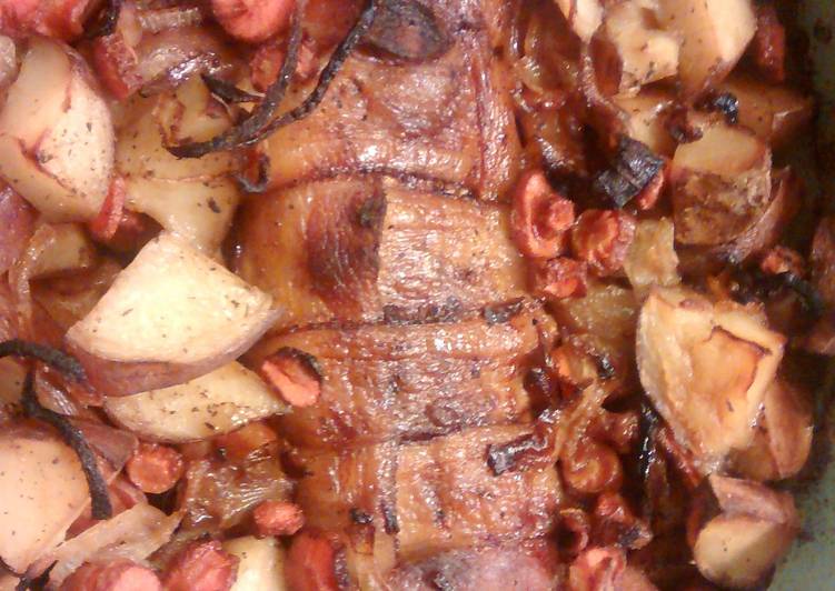 Recipe of Super Quick Homemade Bacon wrapped pork tenderloin